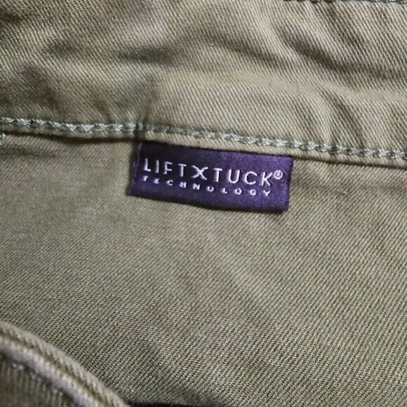 NYDJ Stretch Twill Mid-Rise Bermuda Shorts in Avocado Sz 4 - Picture 7 of 11